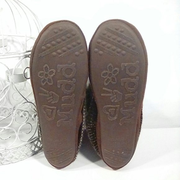 Mudd brown rolled over sock indoor slipper boots - Picture 6 of 7